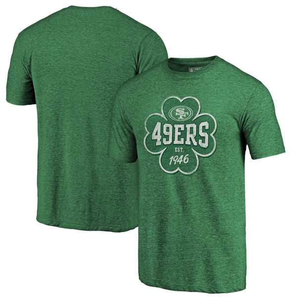 San Francisco 49ers NFL Pro Line by Fanatics Branded Kelly Green Emerald Isle Tri Blend T-Shirt